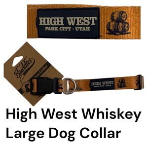 High West Whiskey Distillery Large Dog Collar NWT Brewery Buddies